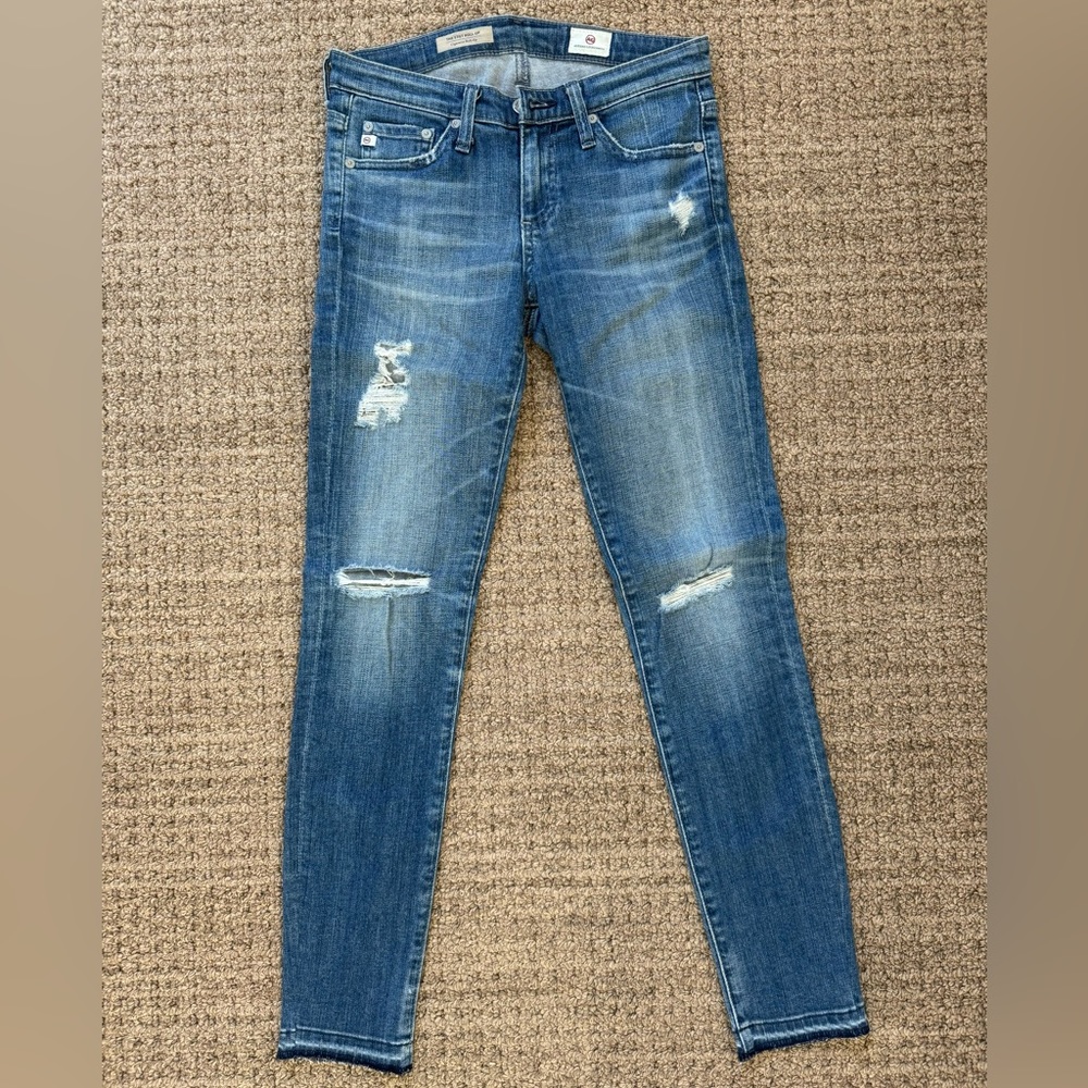 AG Low-Rise Skinny Jeans